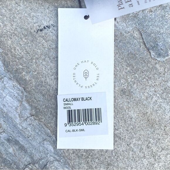 NWT New Will + Bear Calloway Black Wide Brim 100% Australian Wool Hat/Fedora S - Picture 13 of 16